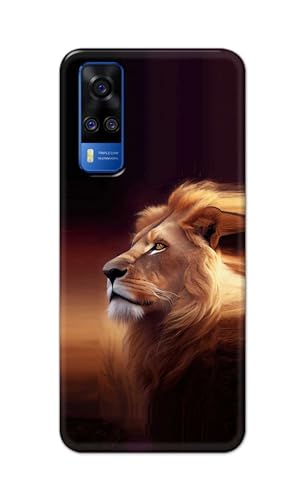 Image of PRINTFIDAA Plastic Printed Hard Back Cover Case For Xiaomi 12 Pro Back Cover (Danger Lion) -112, Multi