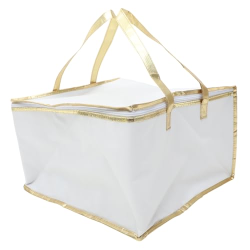 OUNONA Takeout Thermal Bag Insulated Food Pouch for Pizza Seafood and Outdoor Events Practical Design with Random Edge Color
