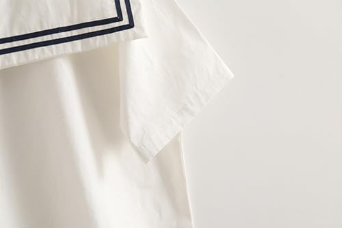 Ez-sofei Teen Girls Loose School Sailor Shirt Women Blouse Tops4