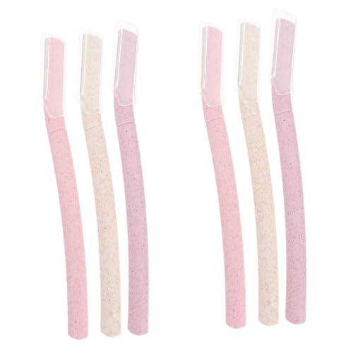 Healeved Portable 6-in-1 Eyebrow Shaper Razor Kit Made of Material for Travel Home for Friends Family Random