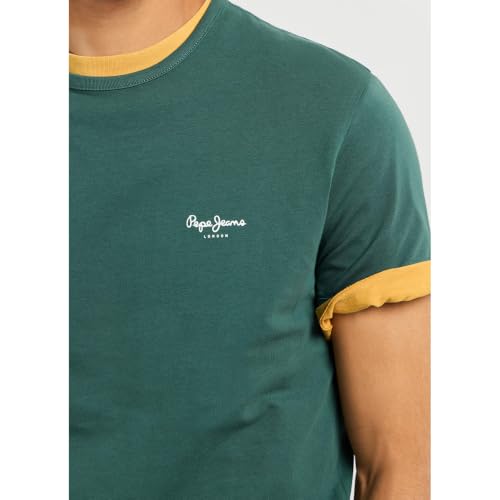 Pepe Jeans Original Basic 3N T-Shirt für Herren, Grün, Größe S – Ansicht 4