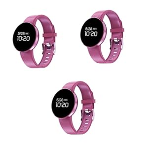 Happyyami 3pcs Wristband Smart Bracelet Smart Watches Message Display Smart Watch Waterproof Watch Sleep Monitor Bracelet Rose Gold Exercise Fitness Tracker Text Message Water Proof