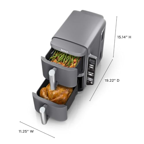 Ninja DoubleStack XL 10-Quart 2-Basket Air Fryer features