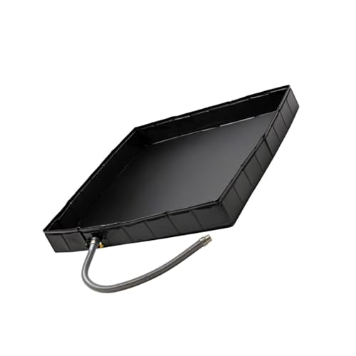 Watreketal Base de ducha plegable para acampar con tubo de drenaje, bandeja de ducha portátil para playa, al aire libre, bañera portátil para niños