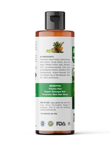 Image of Adivasi Anti-Dandruff Hair Shampoo, 200ml, With Amla, Neem and 8 Herbal Extracts