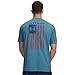 Under Armour Men's Freedom Flag Short Sleeve T Shirt, (466) Boundless Blue / / Wham Blue, Large