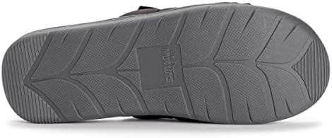 MUK LUKS Men's Tandy Slippers, Cinder Grey, 10-11 | Image 3