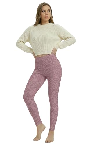 Image of sissycos Women's 80s Leggings Neon Artistic Splash Printed Buttery Soft Stretchy Pants