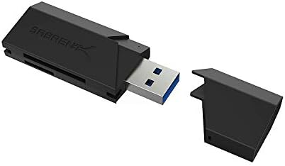 SABRENT SuperSpeed 2 Slot USB 3.0 Flash Memory Card Reader for Windows, Mac, Linux, and Certain Android Systems Supports SD, SDHC, SDXC, MMC/MicroSD, T Flash [Black] (CR-UMSS)