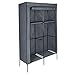 yourGEAR Kleiderschrank Grado - Stoffschrank 108 x 45 x 175 cm Schrank mit 2 Kleiderstangen und 4 Ablagen