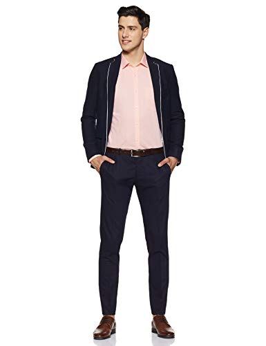 Image of Park Avenue Men's Pure Cotton Stripe Pattern Slim Fit Semi Cutaway Collar Full Sleeve Formal Shirt