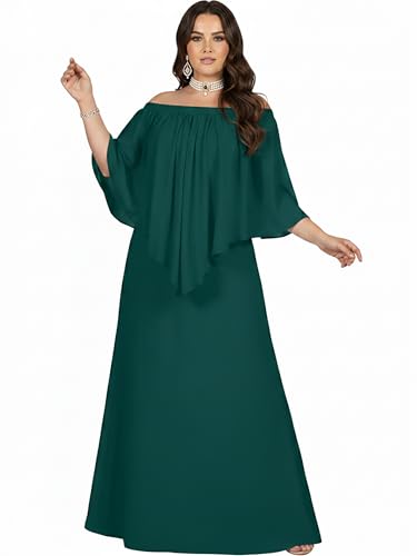 Image of KOH KOH Womens Strapless Off Shoulder Flattering Cocktail Maxi Dress Gown