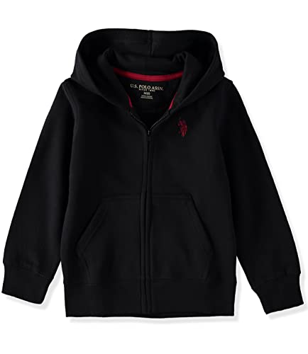 U.S. Polo Assn. Boys' Zip Front Hooded Sweatshirt Hoodie
