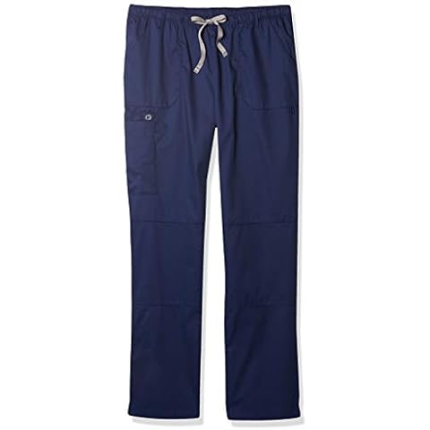 WonderWink 504TNAVYSMT Wonder Work Women's Straight Leg Cargo Pant, Navy, Tall-S Size Cover