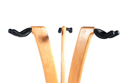 Ruach GS-1 Triple support pour guitare acoustique/électrique Cerise - Les Beatles, Paul McCartney, John Lennon, RIngo Starr, George Harrison Ruach GS-1 Triple support pour guitare acoustique/électrique Cerise – Image 7