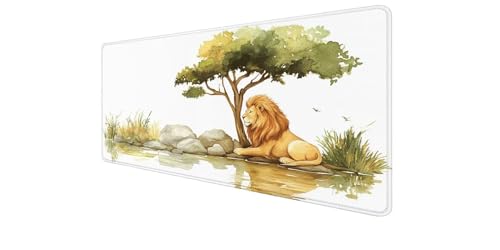 Mouse pad grande gaming tipo desk mat de 900x400 mm con bordes cosidos para ordenador