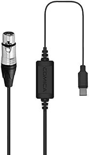 comica XLR to USB C Microphone Cable CVM-XLR-UC, XLR Female to USB C Audio Adapter, Smartphone Adapter for Sumsung Huawei Google USB Type C Devices (19.7ft)