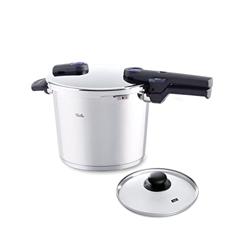 Fissler Vitaquick Pressure Cooker,Stainless Steel, 6.4 Quart with Glass Lid ...