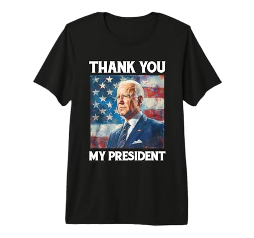 Thank You My President Joe Biden US Flag Vintage Premium Tri-blend T-Shirt
