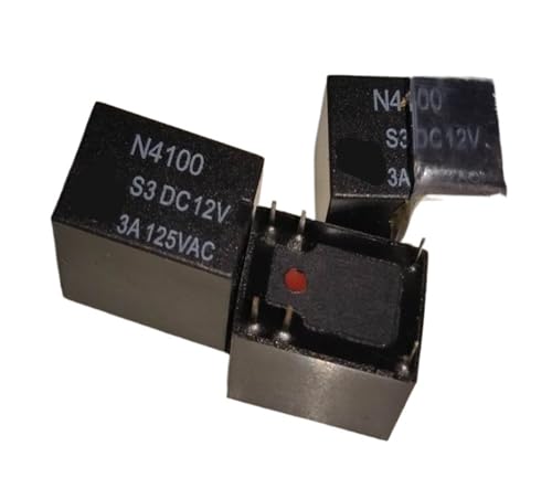 Relé N4100 S3DC12V de 6 pines para placas electrónicas y control automatizado de baja potencia