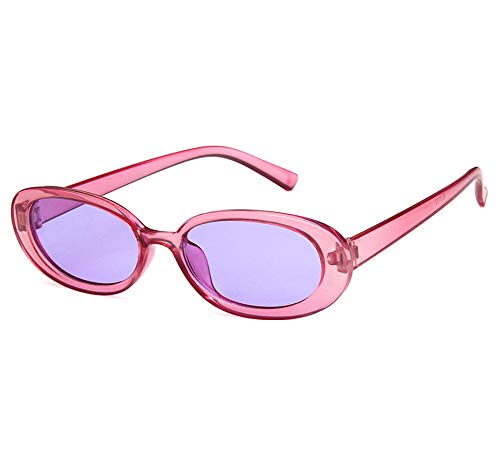 Image of Shiratori Women's Retro Oval Holiday Sunglasses Non-polarized UV400