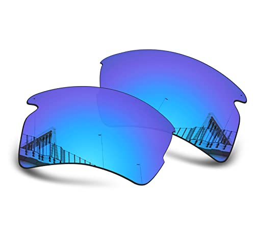 Image of Replacement Lenses Compatible with Oakley Flak 2.0 XL OO9188 Sunglasses | UV Protection, Blocks UVA / UVB Rays, Blue Iridium Polarized