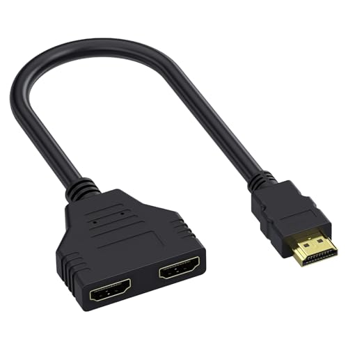 Adaptador Divisor HDMI 1080P 1 a 2 Vías, 30cm