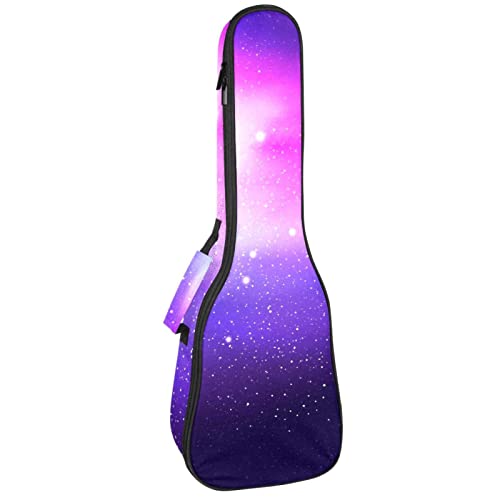 Bolsa De Ukelele Cielo Estrellado Morado Fundas Para Ukelele 23 Pulgadas Para Soprano Tenor Concierto 10 Mm De Grosor Cover