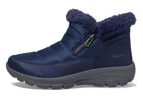 Skechers Skechers Women's Easy Going-Frosty Charm Ankle Boot, Navy, 5.5