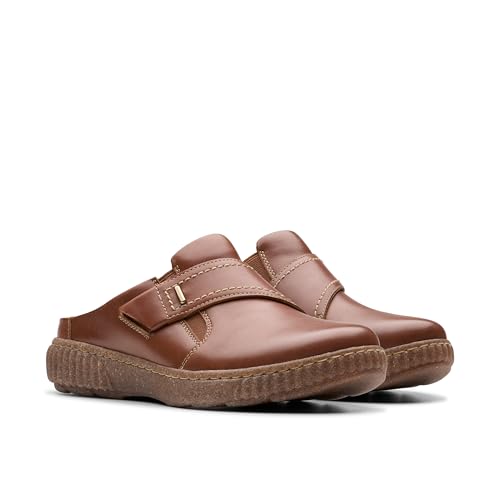 Clarks Collection Women's Caroline Bay Mule, Tan Leather, 5.5 Medium US - image 5