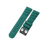 Cinturino in gomma da 22/24 mm adatto for Casio PRG-600, cinturino di ricambio impermeabile antipolvere e resistente al sudore(Dark Green-B,22mm)