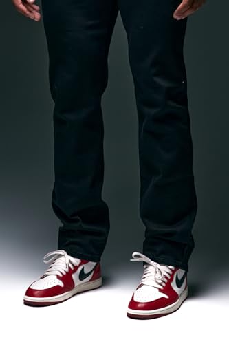 ANANKE Slim Fit Jean | Men’s Black Stretch Denim Mid-Rise Zip Fly4