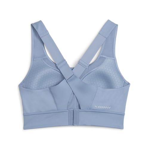 Puma-Womens-Pwrbreathe-Run-Logo-Sports-Bra-Casual-Casual-Blue
