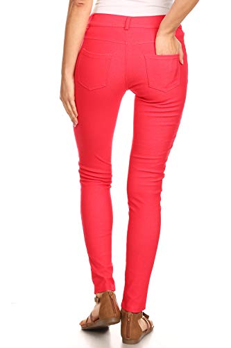 Image of YELETE Women's Basic Five Pocket Stretch Jegging Tights Pants