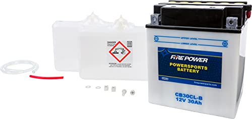 FIRE POWER Battery W/Acid 12V Heavy Duty CB30CL-B