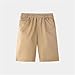 Kids Summer Golf Shorts Loose Elastic Waist Knee Length Lightweight Casual Shorts with Pockets for 4-15 Years