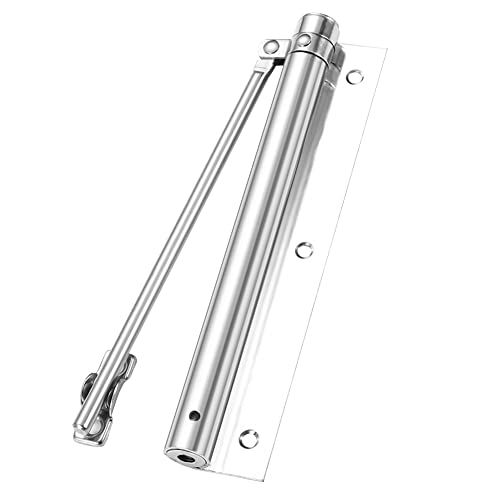 Soogree Safety Spring Door Closer, 304 Stainless Steel Noise Reduction Door Closer For Residential And Commercial - Silver #TOP21