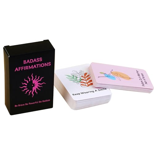 DzpKrka Cartões motivadores - 60 peças cartas de mindfulness diárias para inspiração, frases motivacionais para bem-estar mental meditação metas trabalho ioga viagens mães e