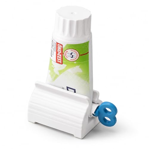 Toothpaste Squeezer with Rolling Holder | Rotatable Toothpaste Tube Dispenser for Bathroom, Kitchen & Travel Use | Easy Manual Tube Squeezer for Tooth