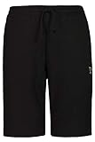 herren sweathose Bis 8 XL JP 1880 Herren große Größen bis 8XL, Bermuda-Shorts, Kurze Jogginghose mit elastischem Bund, Sweat-Pants mit 2 Taschen schwarz XXL 702636 10-XXL