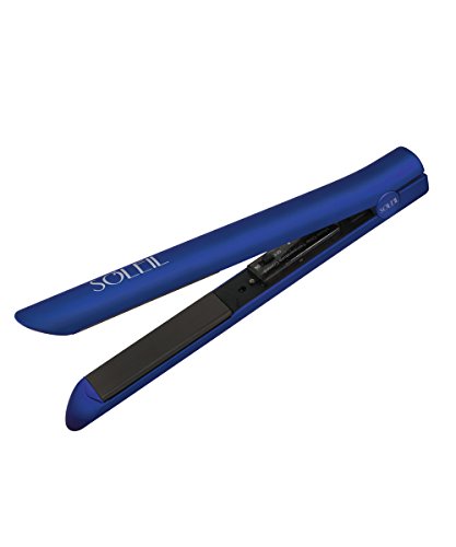Amazon.com: Soleil metálico alisador de cabello de goma azul : Belleza y  Cuidado Personal