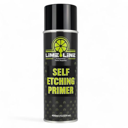 LiME LiNE Self Etching Primer – Professional Automotive Aerosol Primer for Bare Metal – Acid Etch Anti-Rust Formula – Fast-Drying, High Adhesion Spray Can (Pack of 1)