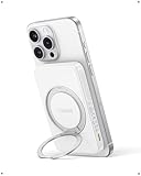 Baseus PicoGo Magnetic Power Bank, Qi2 Certified 15W Ultra-Fast Wireless Portable Charger with Stand, Ultra-Slim 5000mAh Battery Pack for iPhone 17 Pro Max 16/15/14/13/12