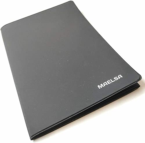 Maelsa® Etui PVC Porte Carte Grise 26,5x13,3 cm - pour Carte Grise Européenne 25,4x12,5cm déplié - pour Homme ou Femme - Voiture, Moto, Scooter - Haute...