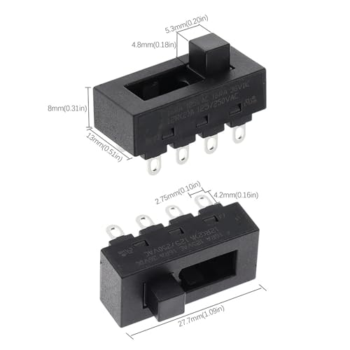 Interruptor de 3 posiciones con 8 pines de alta conductividad para modelo LQ-103H 3