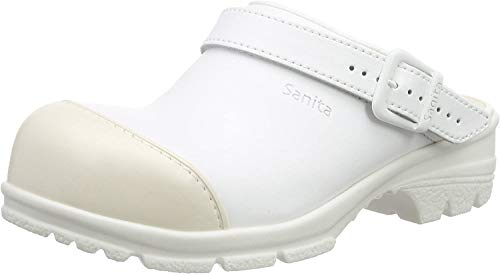 SanitaSan-Duty Open-OB - Zuecos Unisex adulto, White (White 1), 44 EU