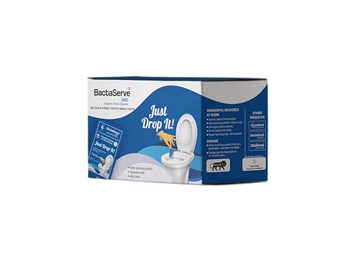 ODC Organic Drain Cleaner | All-in-One Solution for Toilet Sinks, Household Toilets & Portable Toilets,| Bio Degrader Cleaning Formula with Self-Dissolving Packets