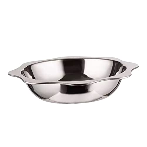 BEBEMOKO Olla caliente olla grande olla de vapor compatible con hervidor profesional, olla de cocina, ollas jumbo, olla doble para sopa, olla de inducción, color plateado