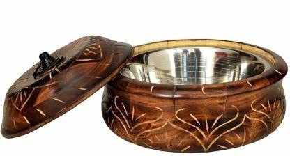 Zaara crafts Wooden Chapati Box Container - Roti Box -Serving Casseroles