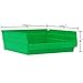 Akro-Mils 30170 Plastic Shelf Bins, Heavy Duty Storage Bins for Garage, Closet, and Drawer Organization, 12-Inch x 11-Inch x 4-Inch, Red, 12-Pack
